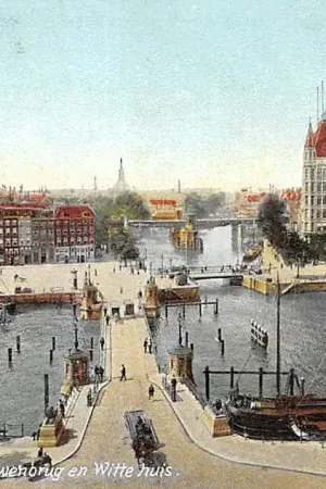 Tani Rotterdam Leeuwenbrug en Witte Huis 1906 HC28257