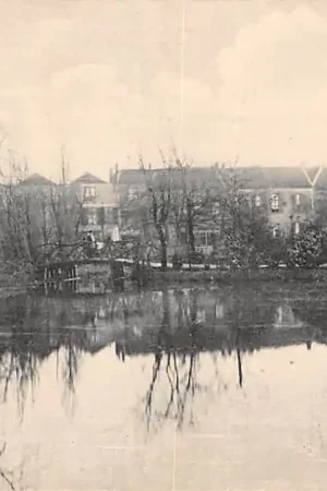 Autentyczny Gouda Van Bergen IJzendoornpark Achterzijde woningen Crabethstraat 1918HC26842