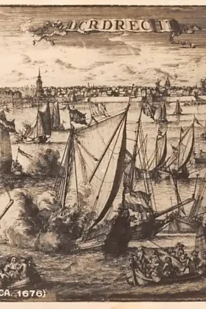 Darmowa dostawa Dordrecht Gezicht op Dordrecht ca. 1676 Kaart uit 1939 HC26757