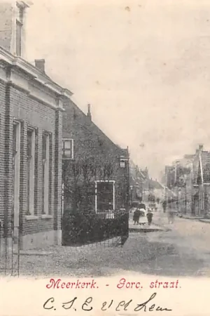 Wyprzedaż Meerkerk Gorc. Straat 1904 Alblasserwaard HC23556