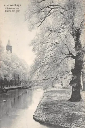 's-Gravenhage Prinsessegracht tijdens den ijzel 1908 HC22877 Oferta limitowana
