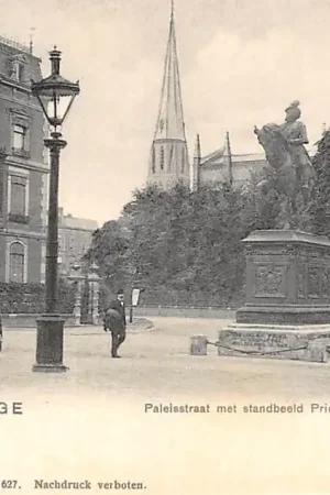 Tylko dziś 's-Gravenhage Paleisstraat met standbeeld Prins Willem I HC21439