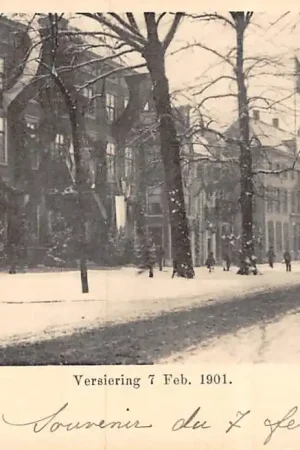 Darmowa dostawa 's-Gravenhage Lange Voorhout in de sneeuw Versiering 7 Febr. 1901 HC20690