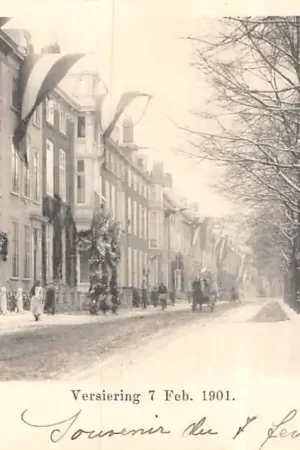 Tylko dziś 's-Gravenhage Princessegracht 7 Febr. 1901 in de sneeuw HC20687