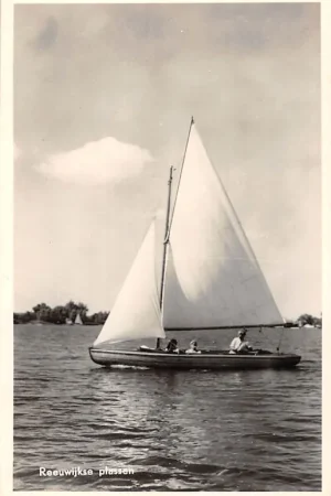 Autentyczny Reeuwijk Reeuwijkse Plassen Zeilschip 1957 HC17605