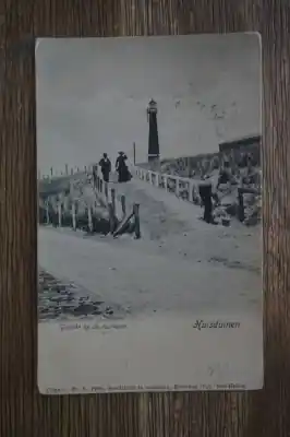 Autentyczny Huisduinen Gezicht op de vuurtoren
