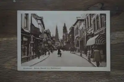 Eindhoven Gezicht op de Rechtestraat Oryginalny