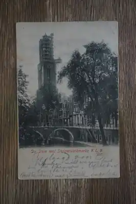 Oryginalny Utrecht De Dom met Steigerwerkmerke V.L.U.