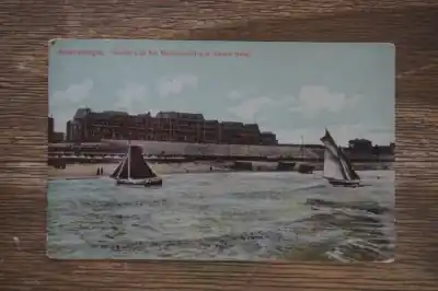 Bezpieczna płatność Scheveningen Gezicht vanaf het wandelhoofd naar het Grand Hotel